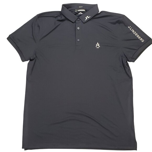 J.Lindeberg Tour Tech Regular Fit Golf Polo Shirt XX-Large Polyester Navy Blue - Picture 1 of 10